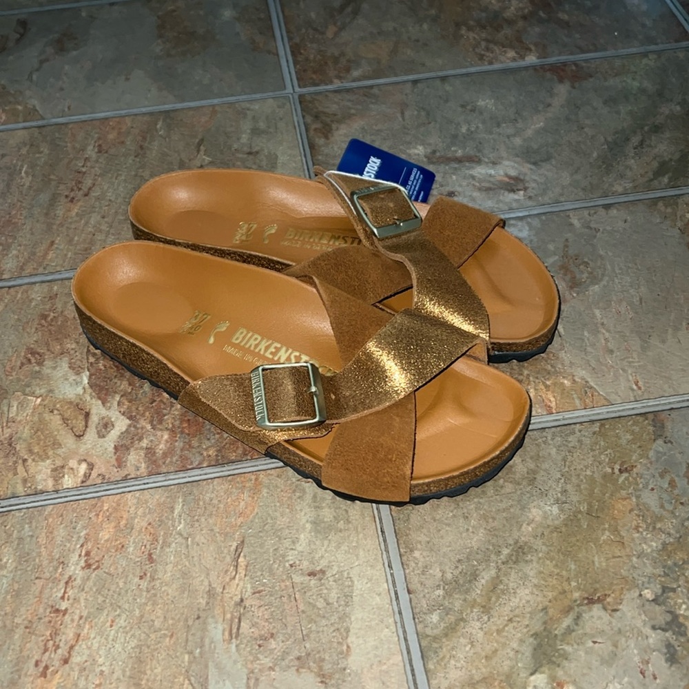 Birkenstock Washed Metallic Shoes